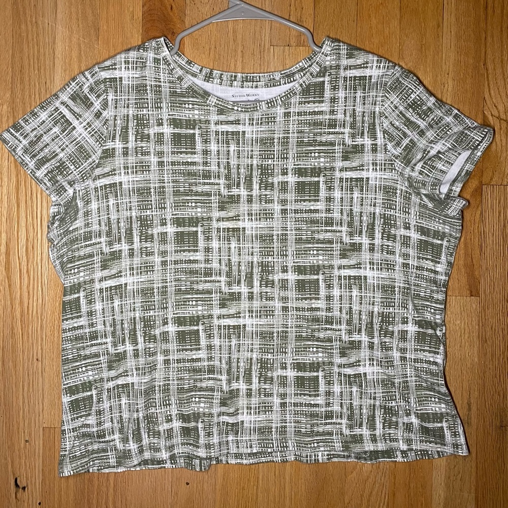 Studio Works Crop Tee Sz S